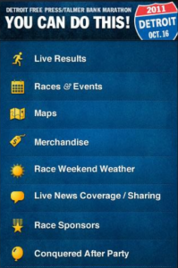 The 2011 version of the marathon app