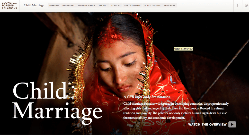 CFR Child Marriage cover page
