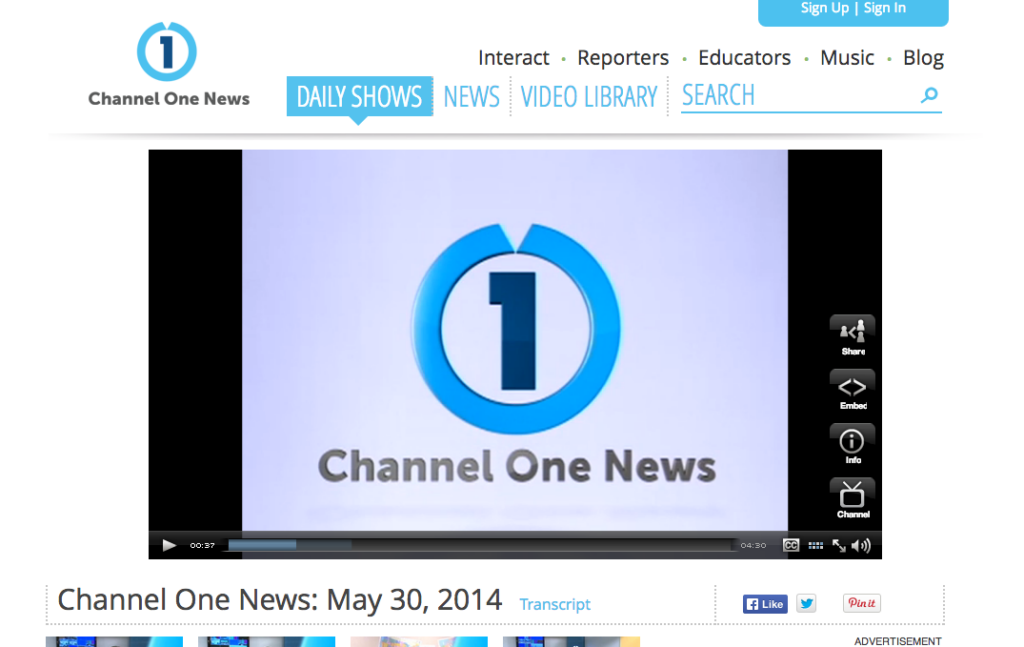 Channel One News today
